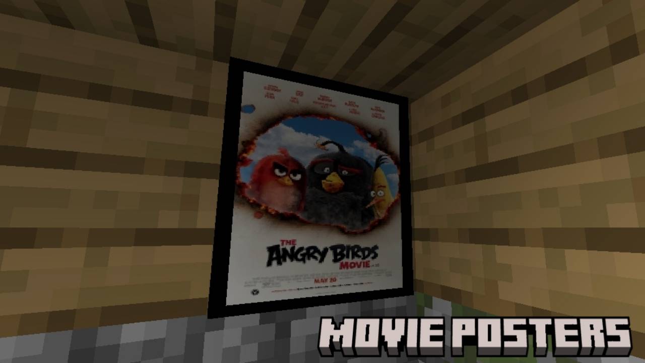 Movie Posters Addon (26.x, 1.21) – MCPE/Bedrock Mod — screenshot 4