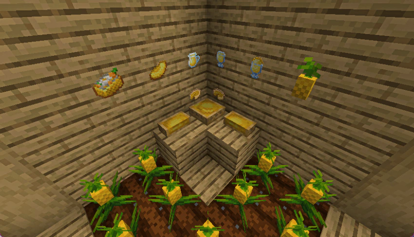 Pineapple Delight Addon (26.x, 1.21) – MCPE/Bedrock Mod — screenshot 1