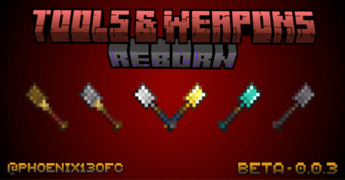 Phoenix's Tools & Weapons Addon (26.x, 1.21) – MCPE/Bedrock Mod