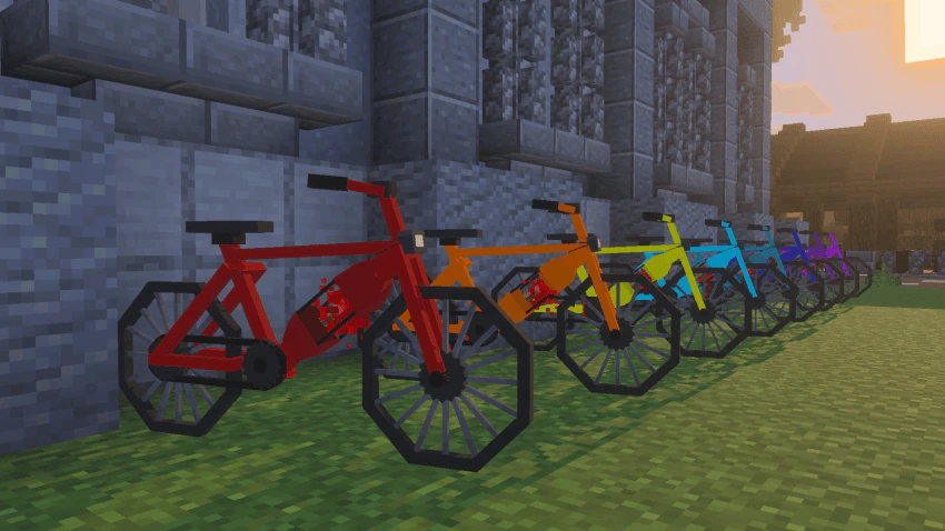 Redstone Bicycle Addon (26.x, 1.21) – MCPE/Bedrock — screenshot 1