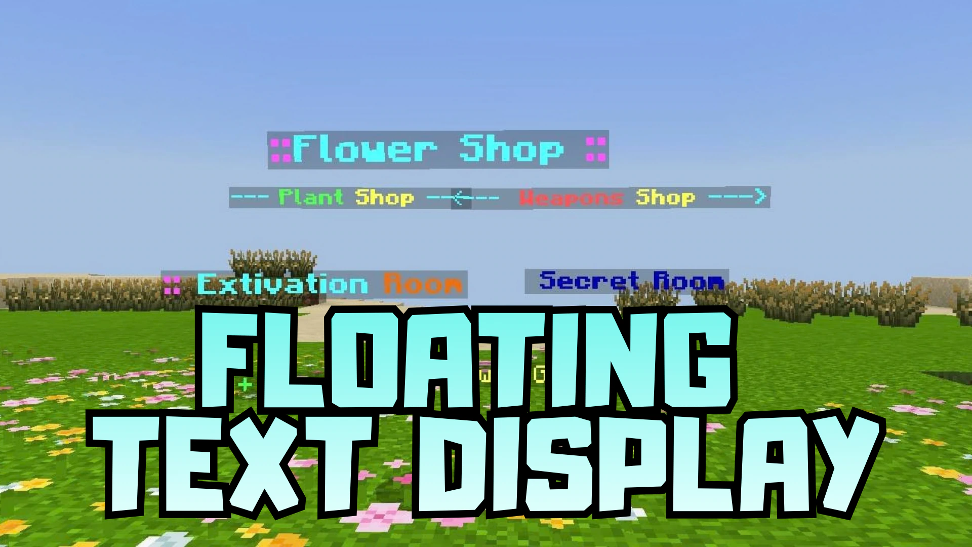Floating Text Display Addon (1.21) – MCPE/Bedrock