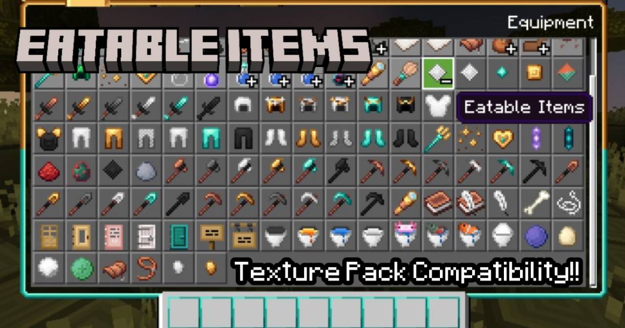 Eatable Items Addon (26.x, 1.21) – MCPE/Bedrock Mod — screenshot 3