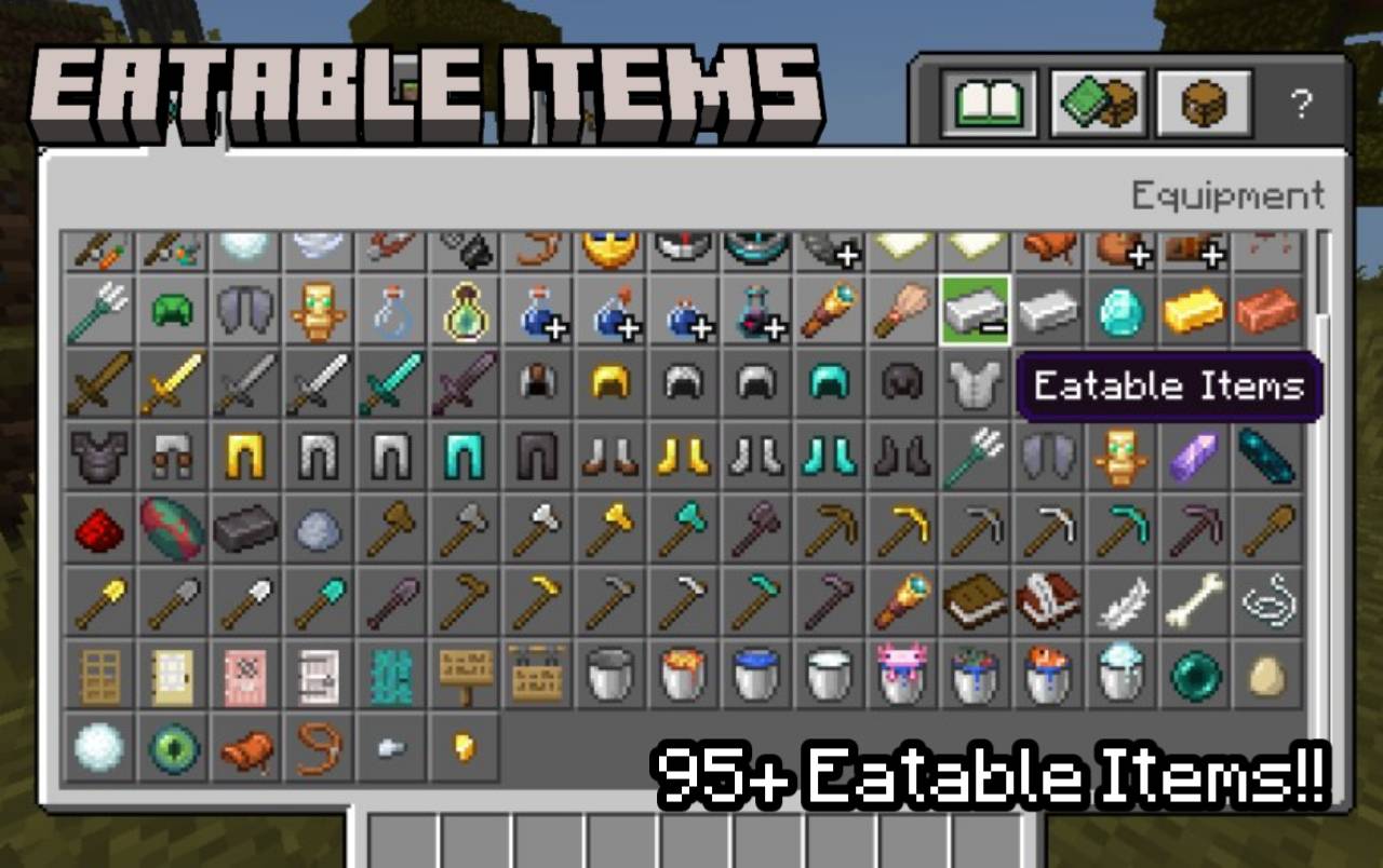 Eatable Items Addon (26.x, 1.21) – MCPE/Bedrock Mod — screenshot 4