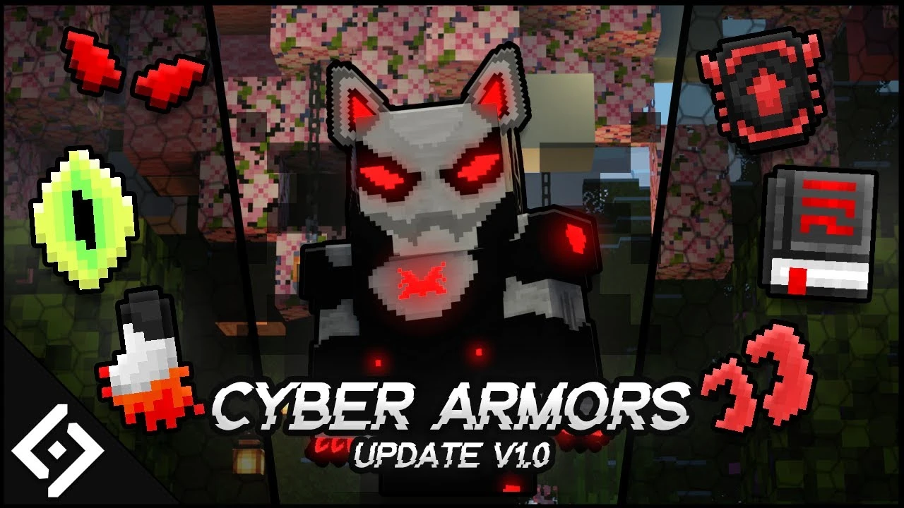 Cyber Armors Addon (26.x, 1.21) – MCPE/Bedrock Mod