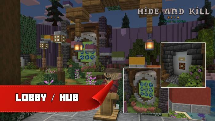 Hide and Kill Map (1.21) – MCPE/Bedrock — screenshot 1