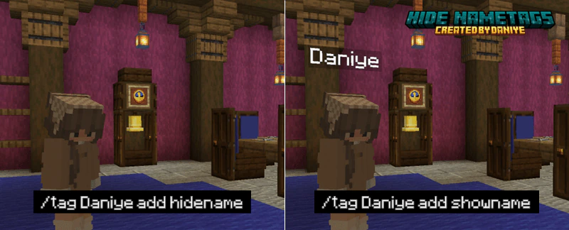 Hide Nametags Addon (26.x, 1.21) – MCPE/Bedrock — screenshot 1