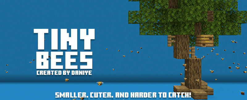 Tiny Bees Addon (26.x, 1.21) – MCPE/Bedrock
