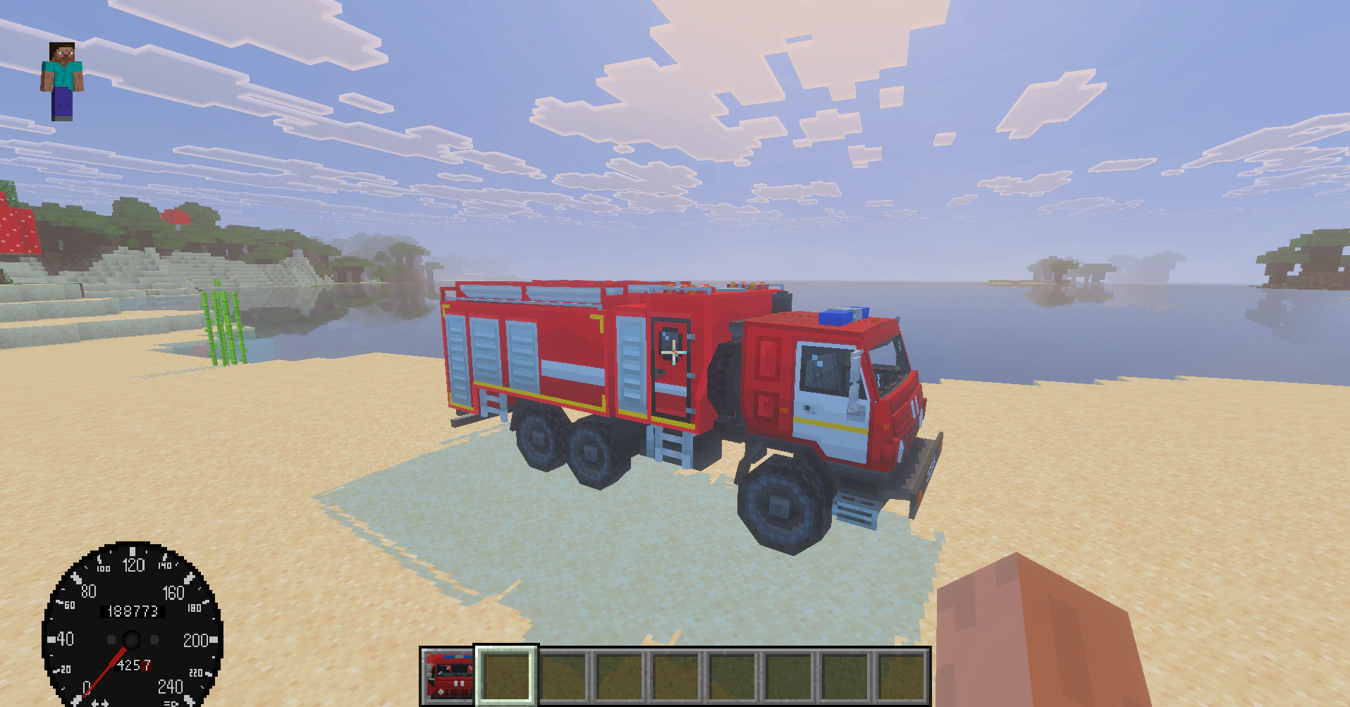 Kamaz 5350 FireTrack Addon (26.x, 1.21) – MCPE/Bedrock Mod — screenshot 3