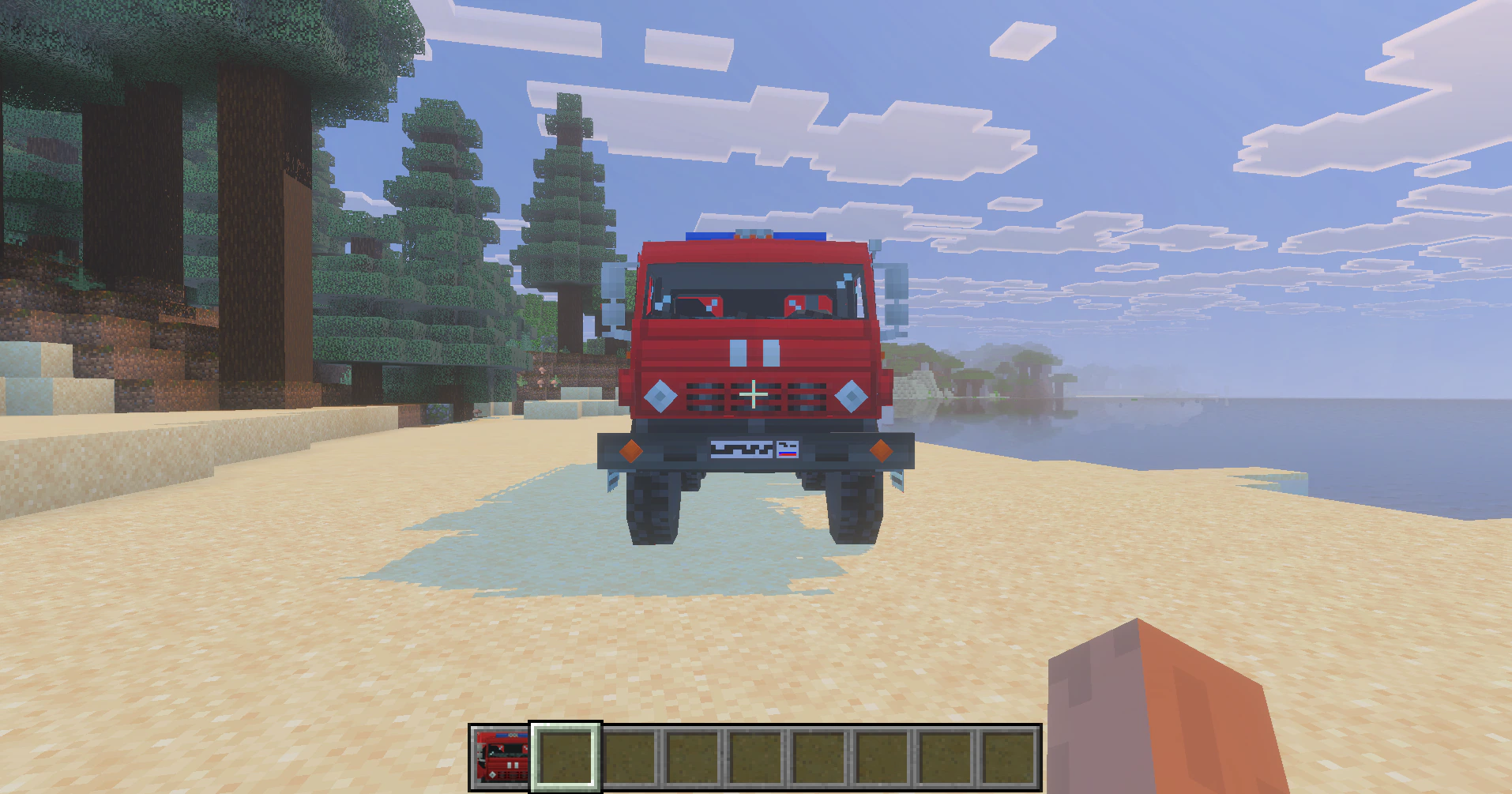 Kamaz 5350 FireTrack Addon (26.x, 1.21) – MCPE/Bedrock Mod — screenshot 4