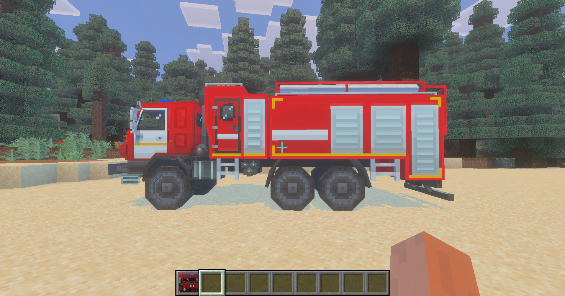 Kamaz 5350 FireTrack Addon (26.x, 1.21) – MCPE/Bedrock Mod — screenshot 5