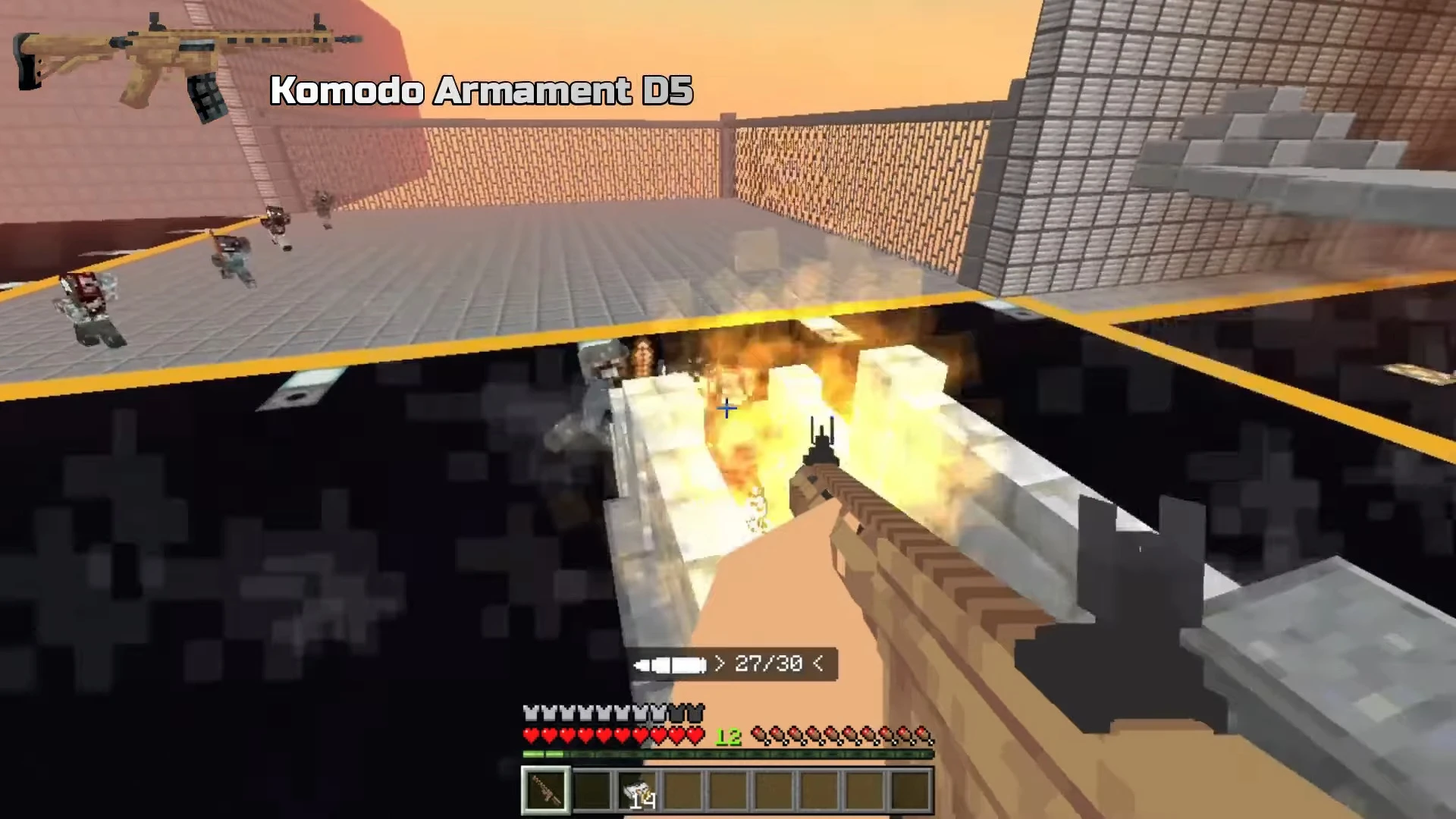 IndoArsenal Addon (26.x, 1.21) – MCPE/Bedrock 3D Guns Mod — screenshot 1