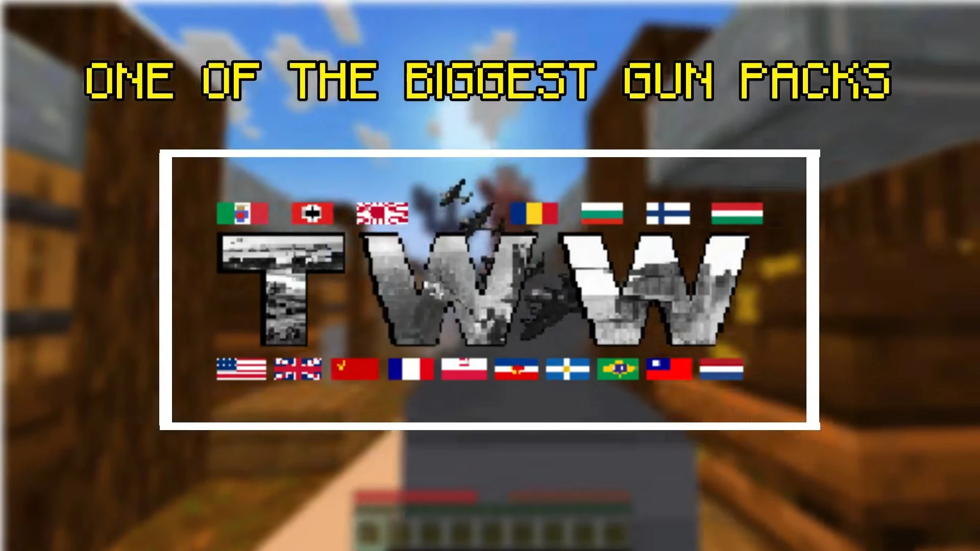 TWW The World Wars Addon (26.x, 1.21) – 3D Historical Guns — screenshot 1