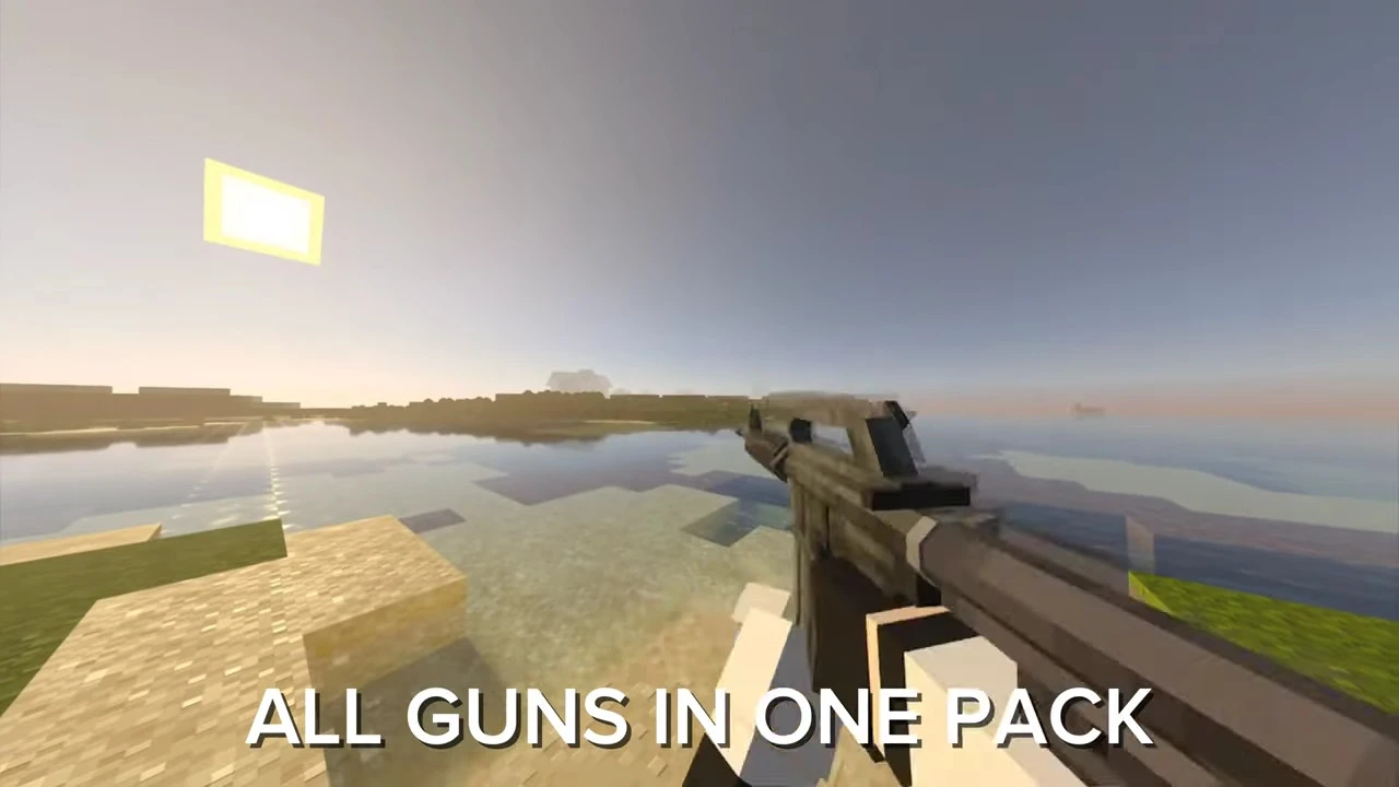 Gulf War Addon (26.x, 1.21) – MCPE/Bedrock 3D Guns Mod — screenshot 1