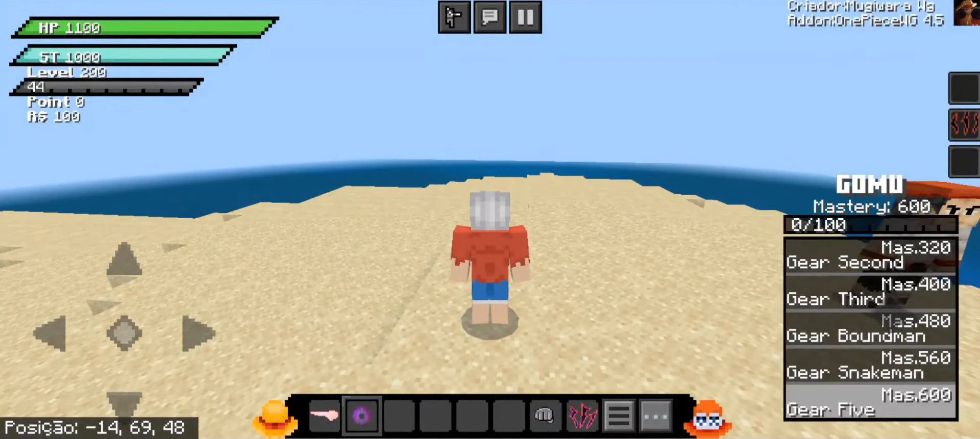 One Piece WG Addon (26.30+, 1.21) – MCPE/Bedrock Bloxfruit Mod — screenshot 8