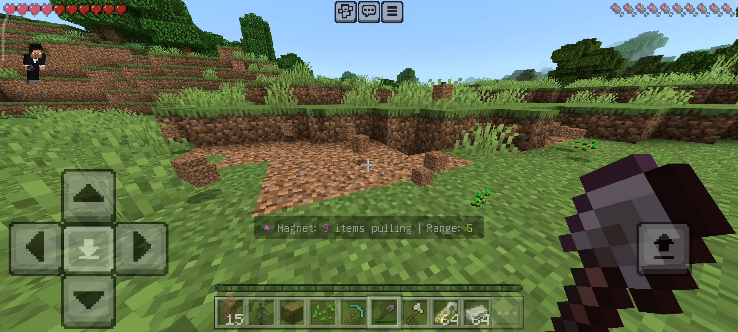 RR Item Magnet Addon (26.x, 1.21) – MCPE/Bedrock Mod — screenshot 2