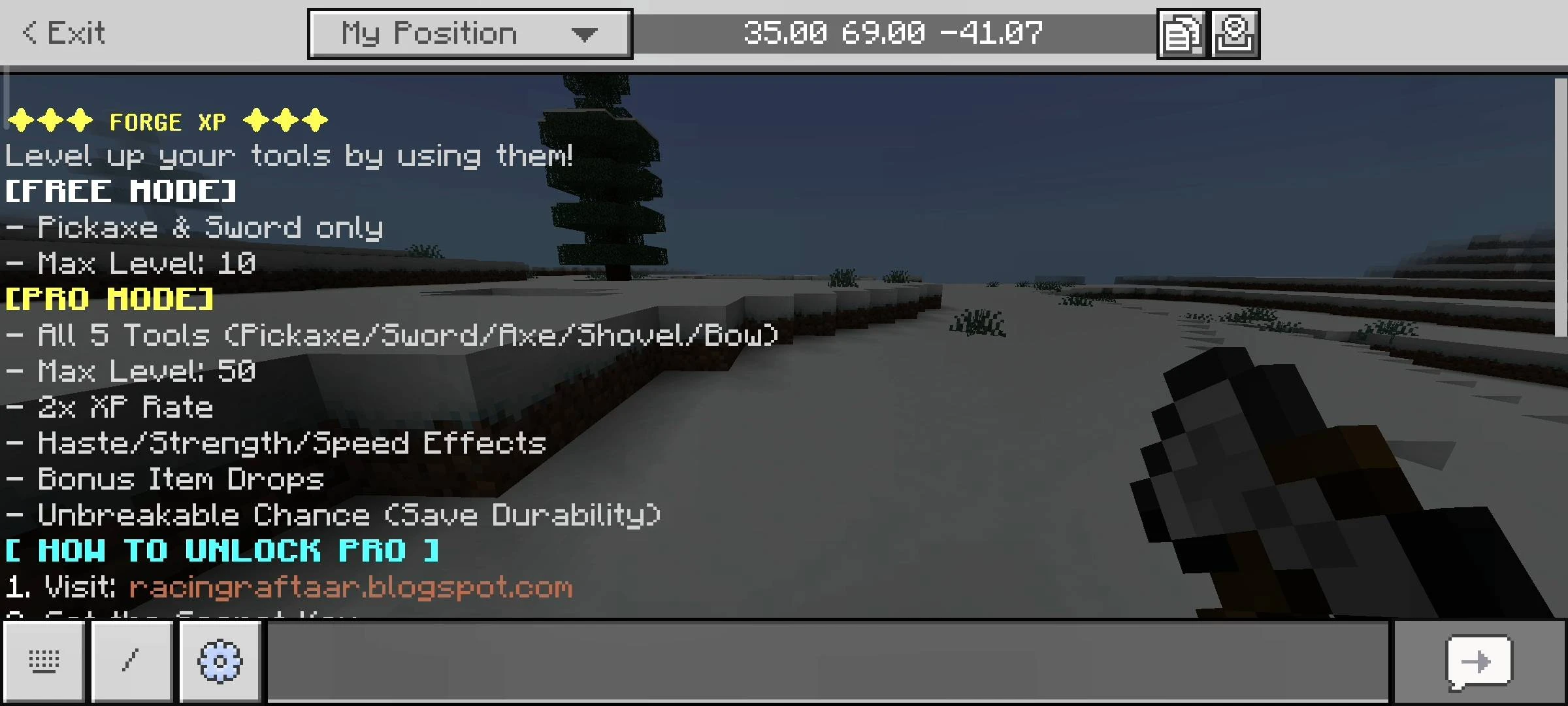 RR Forge XP Addon (26.x, 1.21) – MCPE/Bedrock Mod — screenshot 2