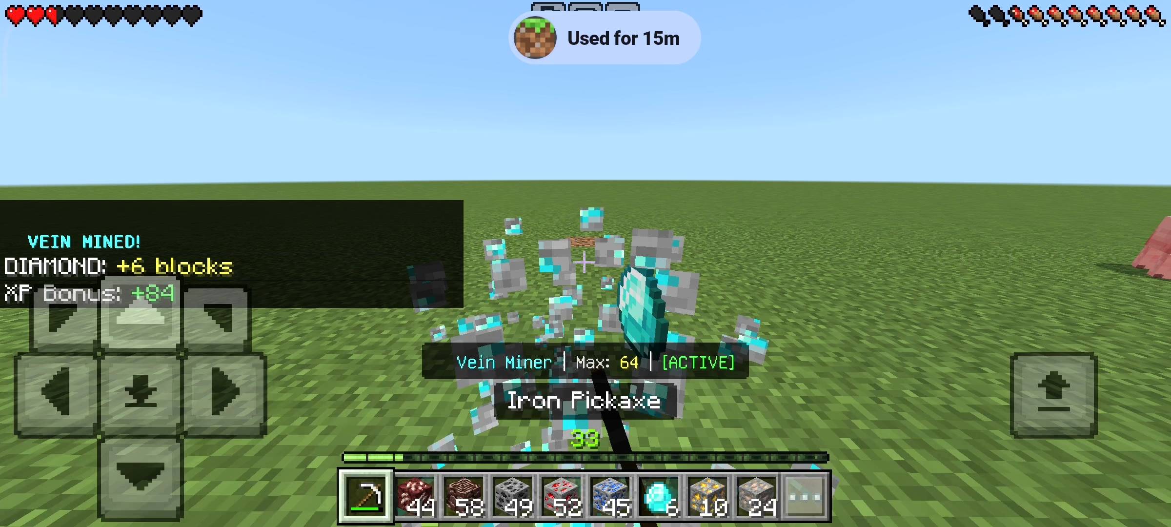 Racingraftaar's Vein Miner Addon (26.x, 1.21) – MCPE/Bedrock Mod — screenshot 4
