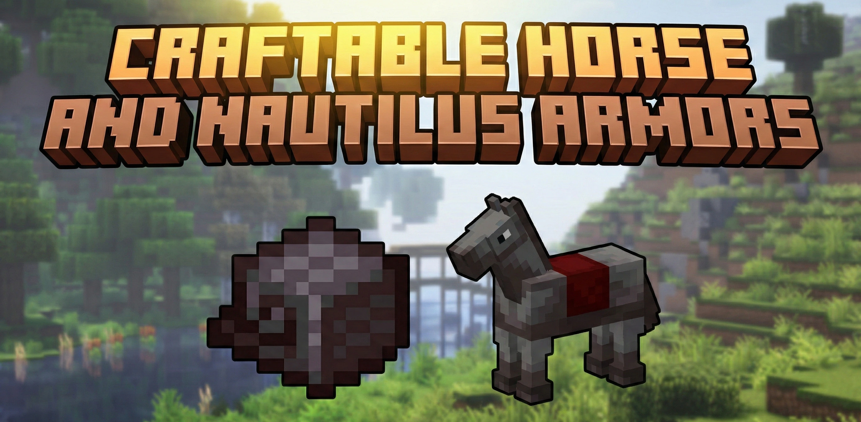 Craftable Horse and Nautilus Armors Addon (26.x, 1.21) – MCPE/Bedrock Mod