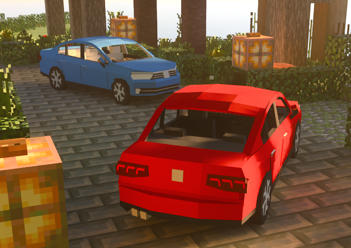 Passat B8 Addon (1.21, 1.20) – MCPE/Bedrock Mod — screenshot 1