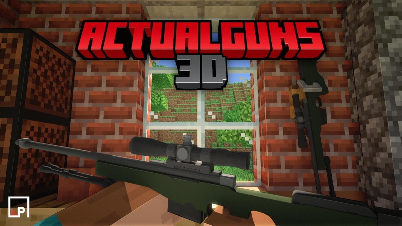 Actual Guns 3D Addon (1.21, 1.20) – Modern Warfare, AWP, Barrett, Benelli