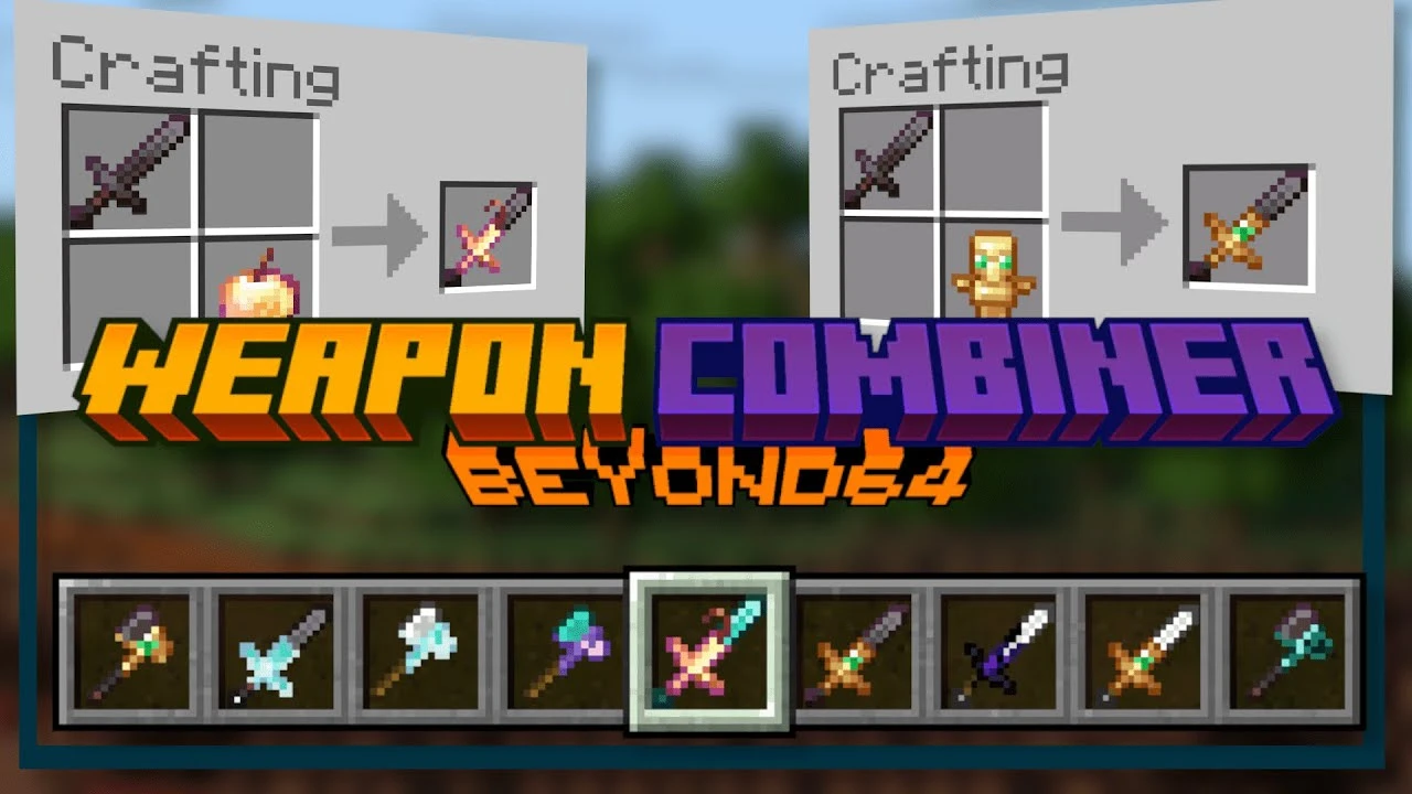 Weapon Combiner Addon (26.x, 1.21) – MCPE/Bedrock Mod