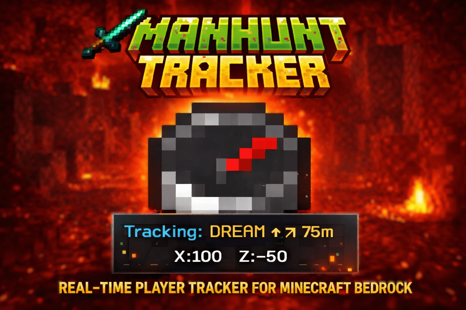 Manhunt Tracker Addon (26.x, 1.21) – MCPE/Bedrock Mod