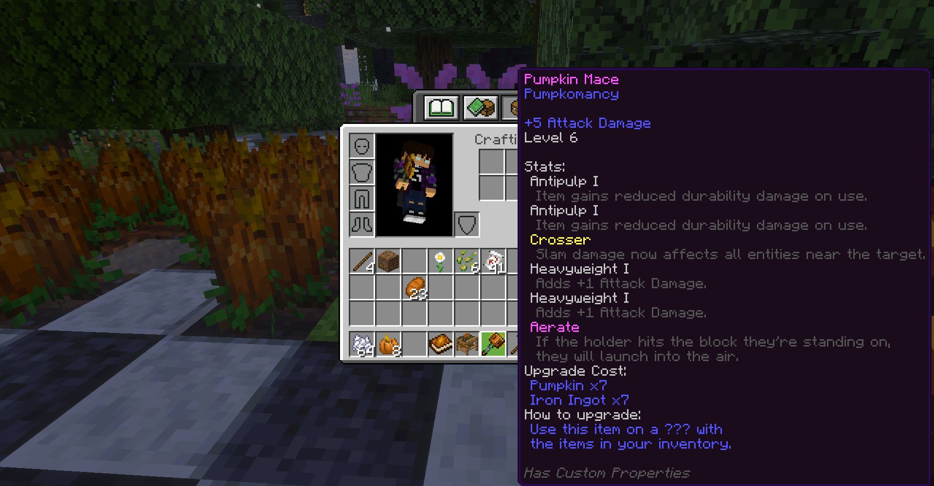 Pumpkomancy Addon (26.x, 1.21) – MCPE/Bedrock Mod — screenshot 1