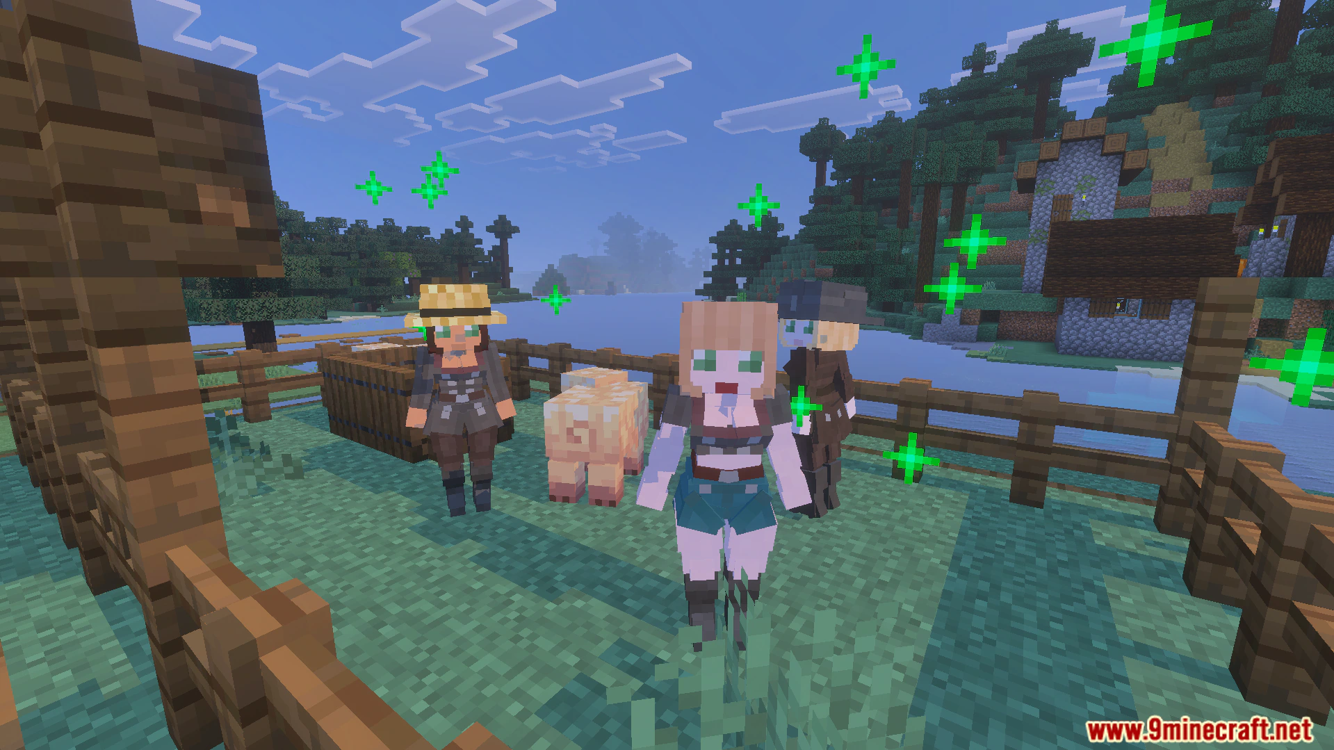 Village Girls TP Texture Pack (26.x, 1.21) – Female Villager Models And Industrial Guns — screenshot 4