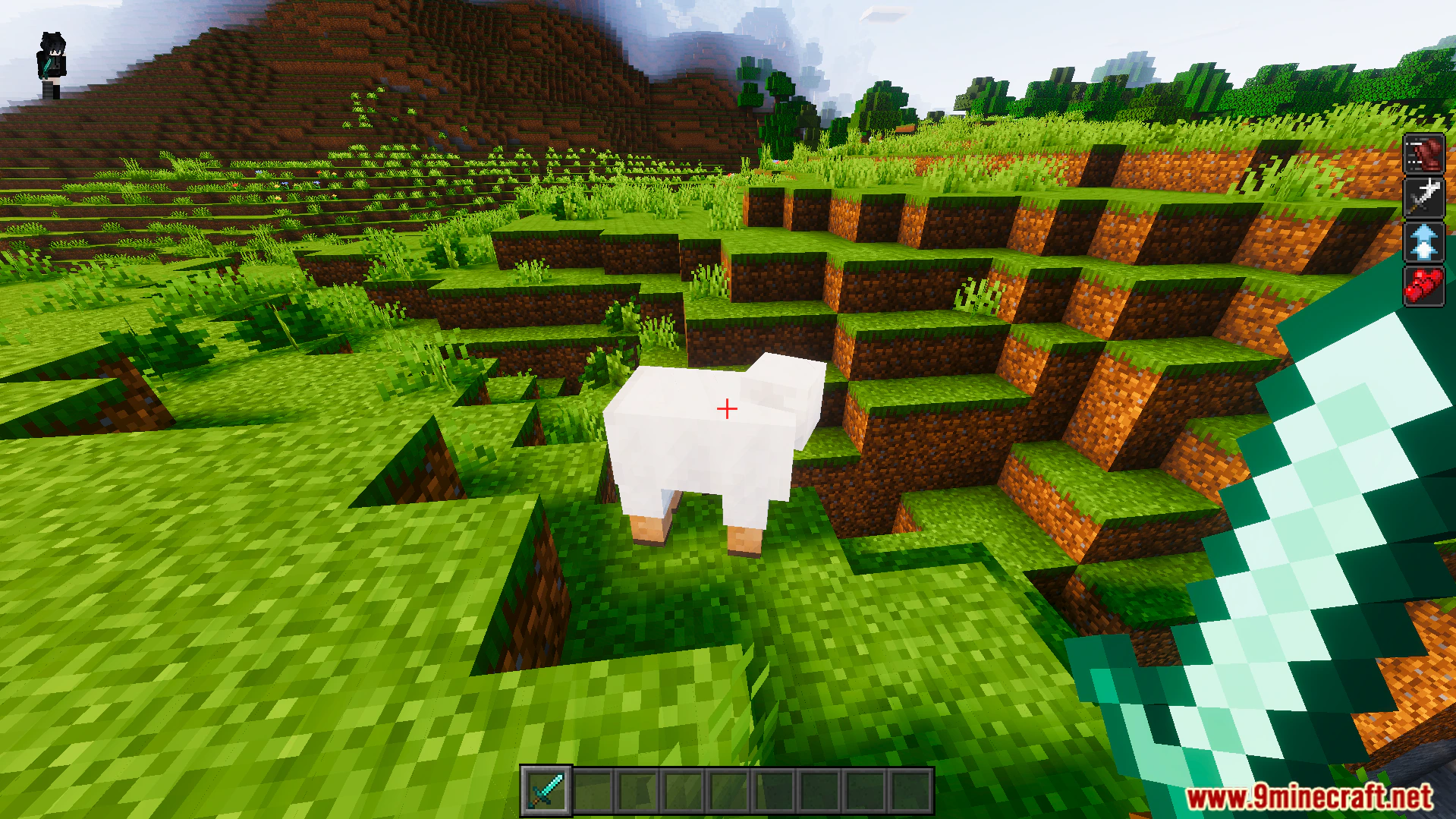 Crosshair Indicator Texture Pack (26.x, 1.21) – Red Crosshair For Perfect Combat Timing — screenshot 3