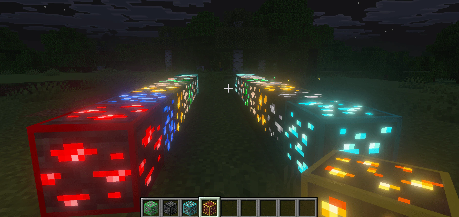 Glowing Ores Texture Pack (26.x, 1.21) – MCPE/Bedrock — screenshot 4