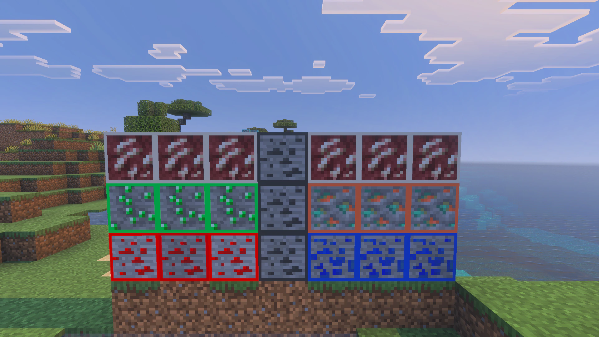 Visible Og Ores Plus Texture Pack (1.21, 1.20) – MCPE/Bedrock — screenshot 4