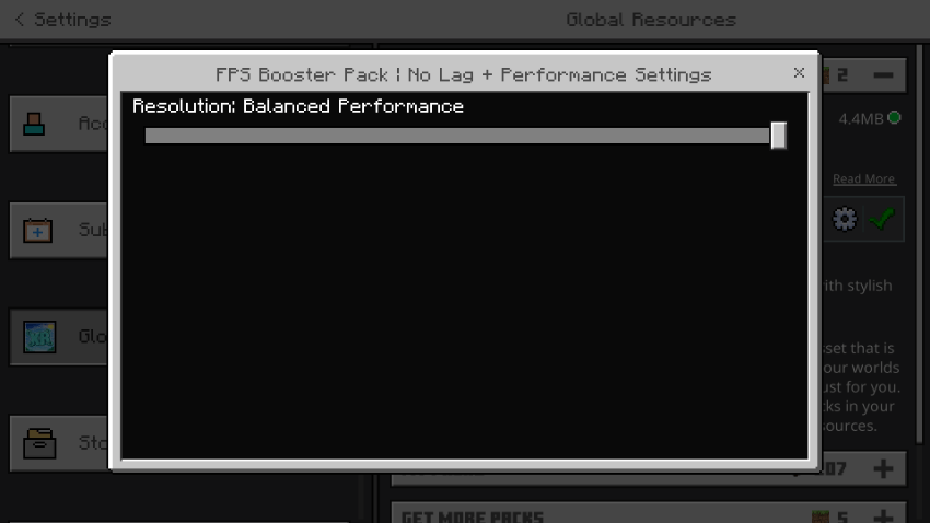 FPS Booster Pack (26.x, 1.21) – No Lag + Performance — screenshot 1