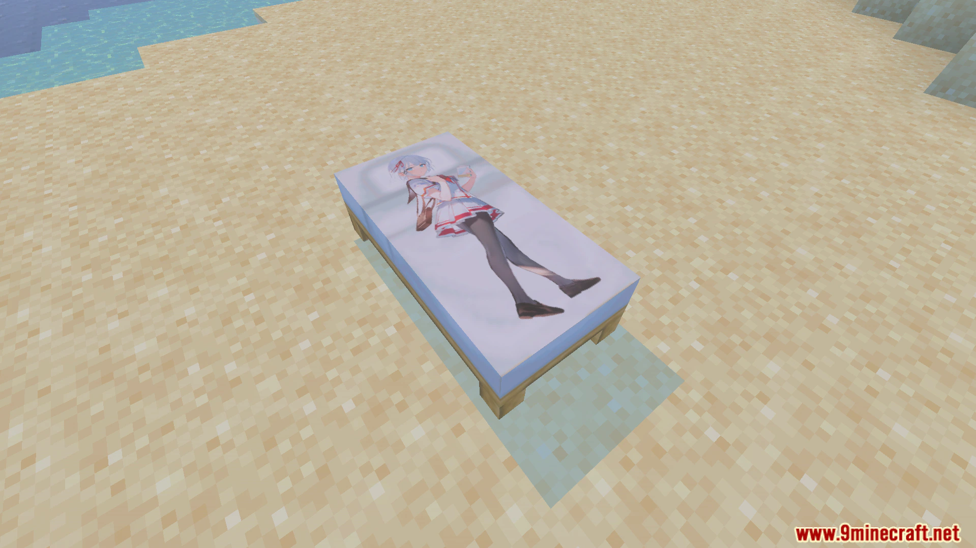 Onichans In My Bed Texture Pack (26.x, 1.21) – Custom Anime Girl Bed Textures — screenshot 2