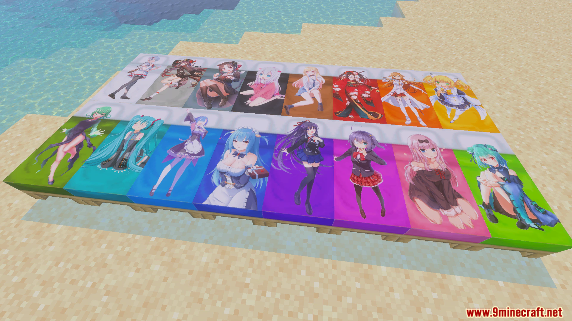 Onichans In My Bed Texture Pack (26.x, 1.21) – Custom Anime Girl Bed Textures — screenshot 3