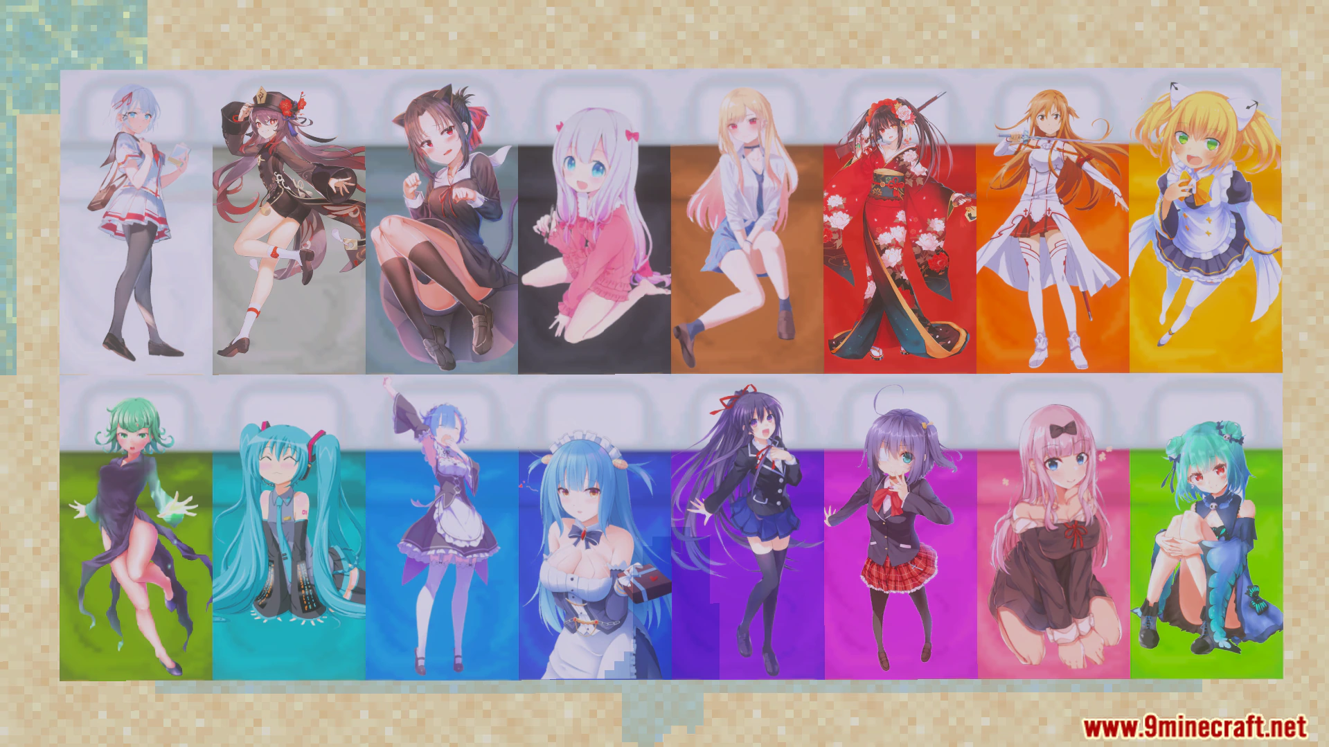 Onichans In My Bed Texture Pack (26.x, 1.21) – Custom Anime Girl Bed Textures — screenshot 4