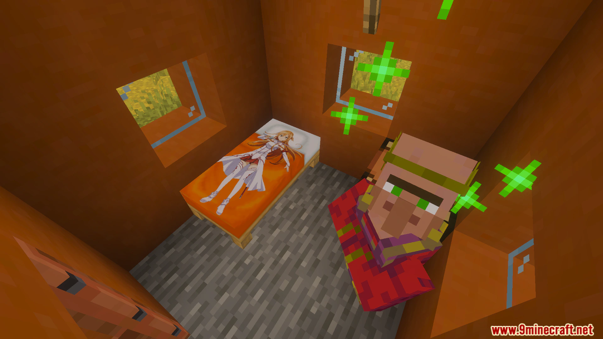 Onichans In My Bed Texture Pack (26.x, 1.21) – Custom Anime Girl Bed Textures — screenshot 5