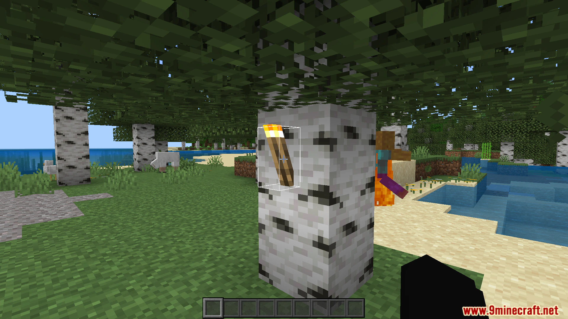 White 3D Outline Texture Pack (26.x, 1.21) – Glowing White Outlines For Blocks And Items — screenshot 5