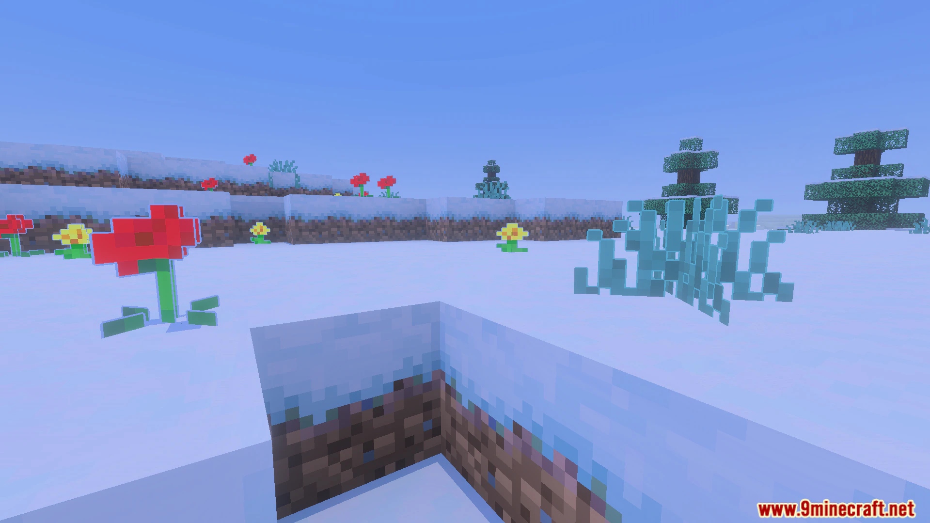 Outlined Grass Texture Pack (26.x, 1.21) – Clean White Outlines For Plants And Planks — screenshot 8