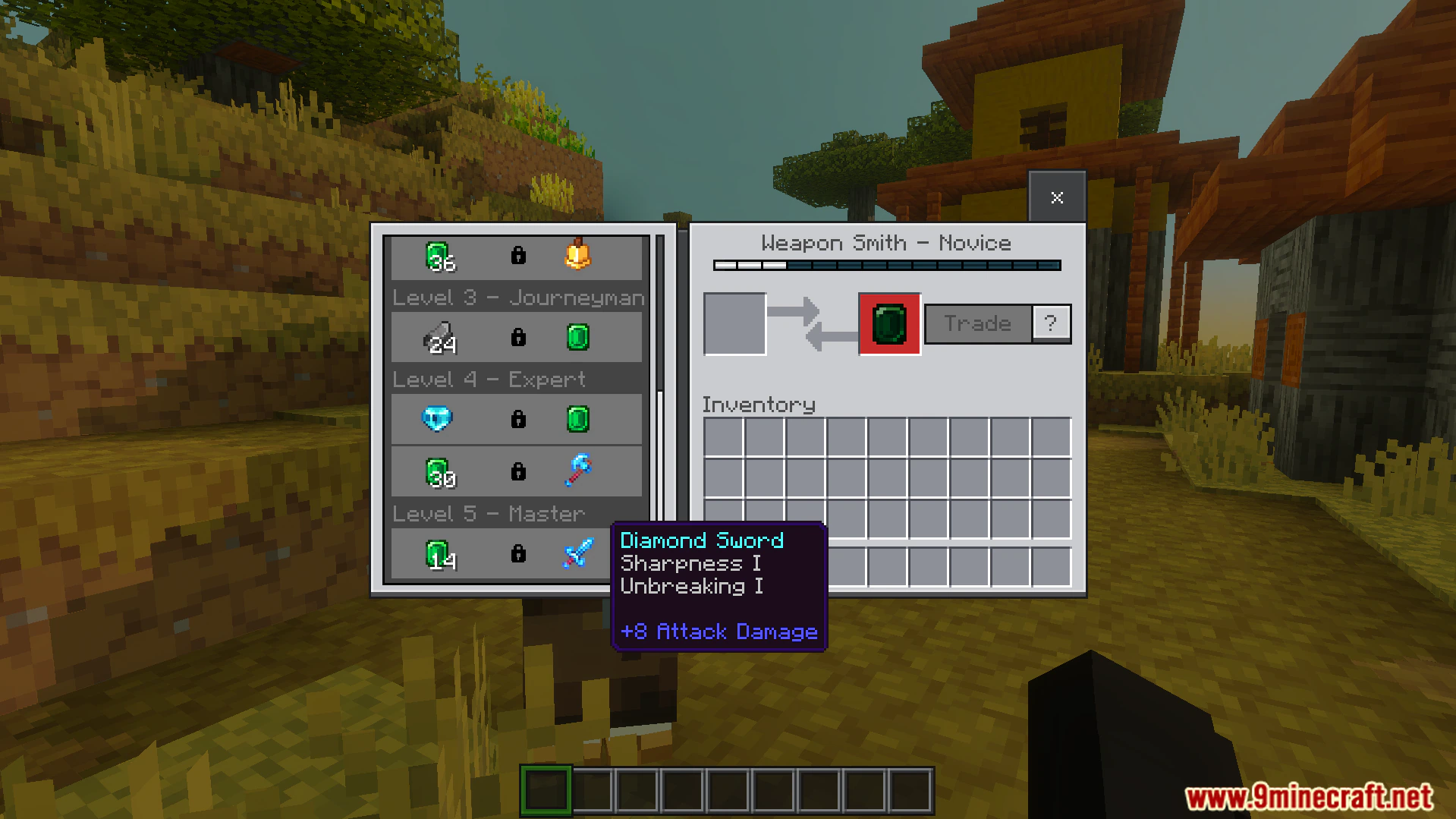 Villager Trades Preview Unlocker Texture Pack (26.x, 1.21) – Reveal Locked Villager Trades — screenshot 1