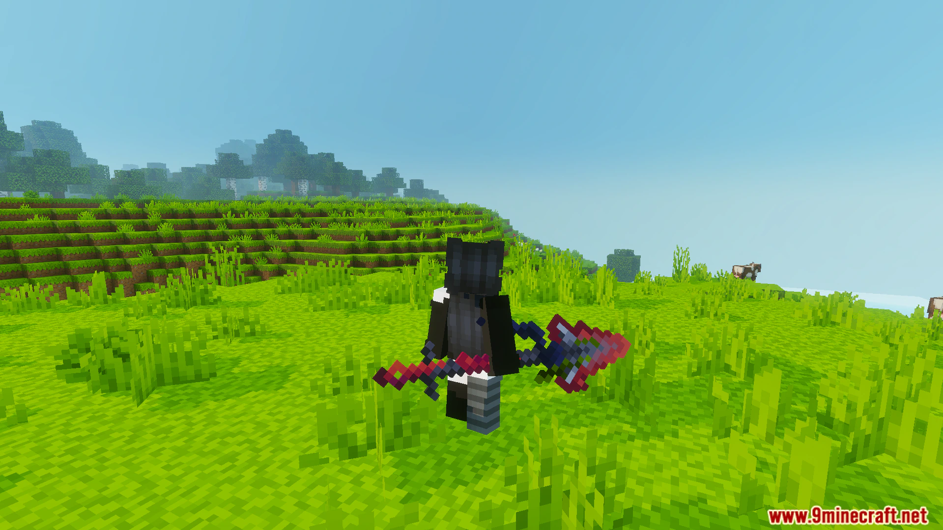 Cviko Fire Sea Tools Texture Pack (26.x, 1.21) – Wield Colorful Custom Weapons And Spears — screenshot 2