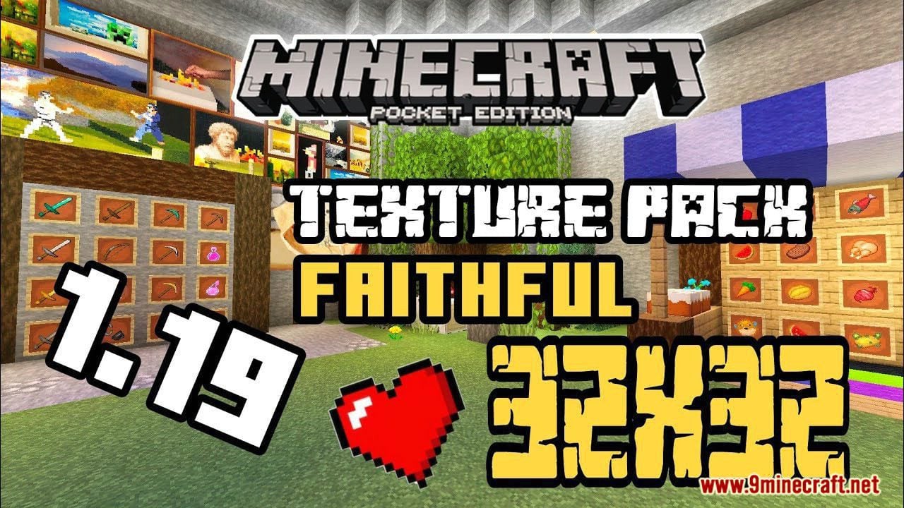 Faithful 32x Texture Pack (1.26, 1.21) – MCPE/Bedrock Edition