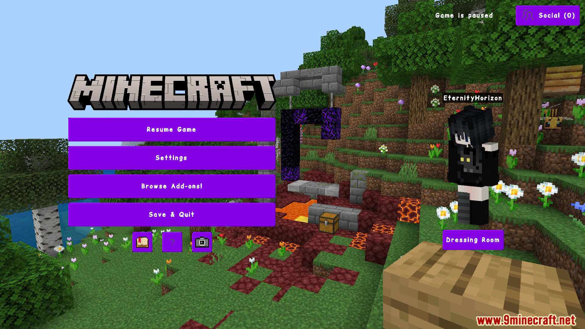 Solo Levelling Animated UI Texture Pack (26.x, 1.21) – Purple Anime Menu Interface — screenshot 5
