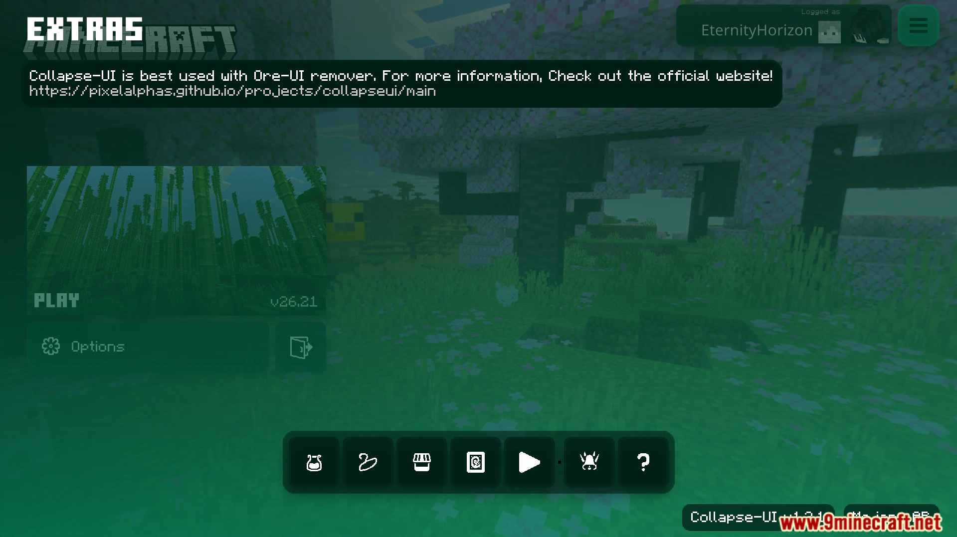 Collapse UI Texture Pack (26.x, 1.21) – Custom Console Style Menus For Bedrock — screenshot 7