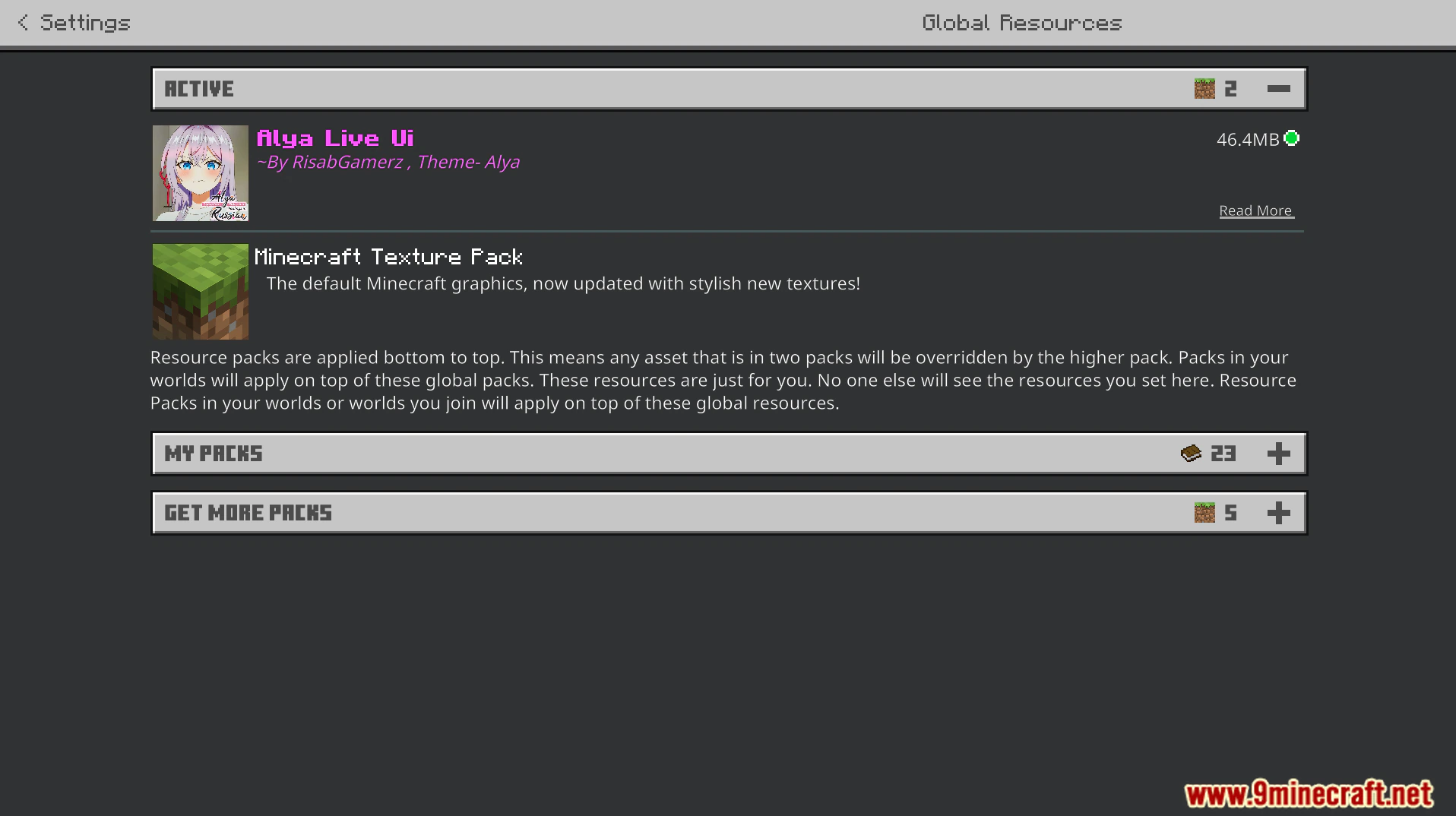 Alya UI Texture Pack (26.x, 1.21) – Bright Pink Anime Theme With Transparent UI — screenshot 1