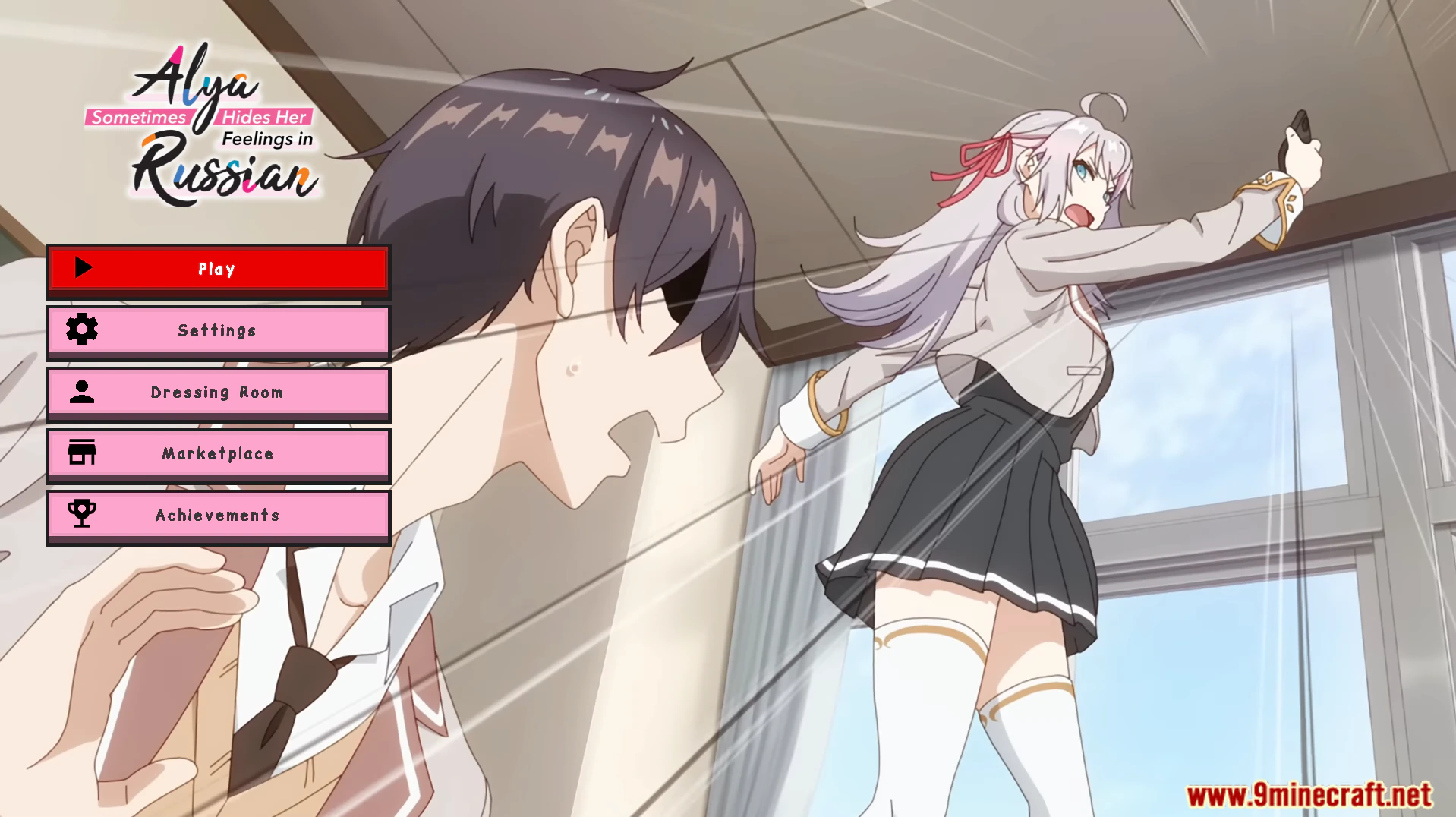 Alya UI Texture Pack (26.x, 1.21) – Bright Pink Anime Theme With Transparent UI — screenshot 3