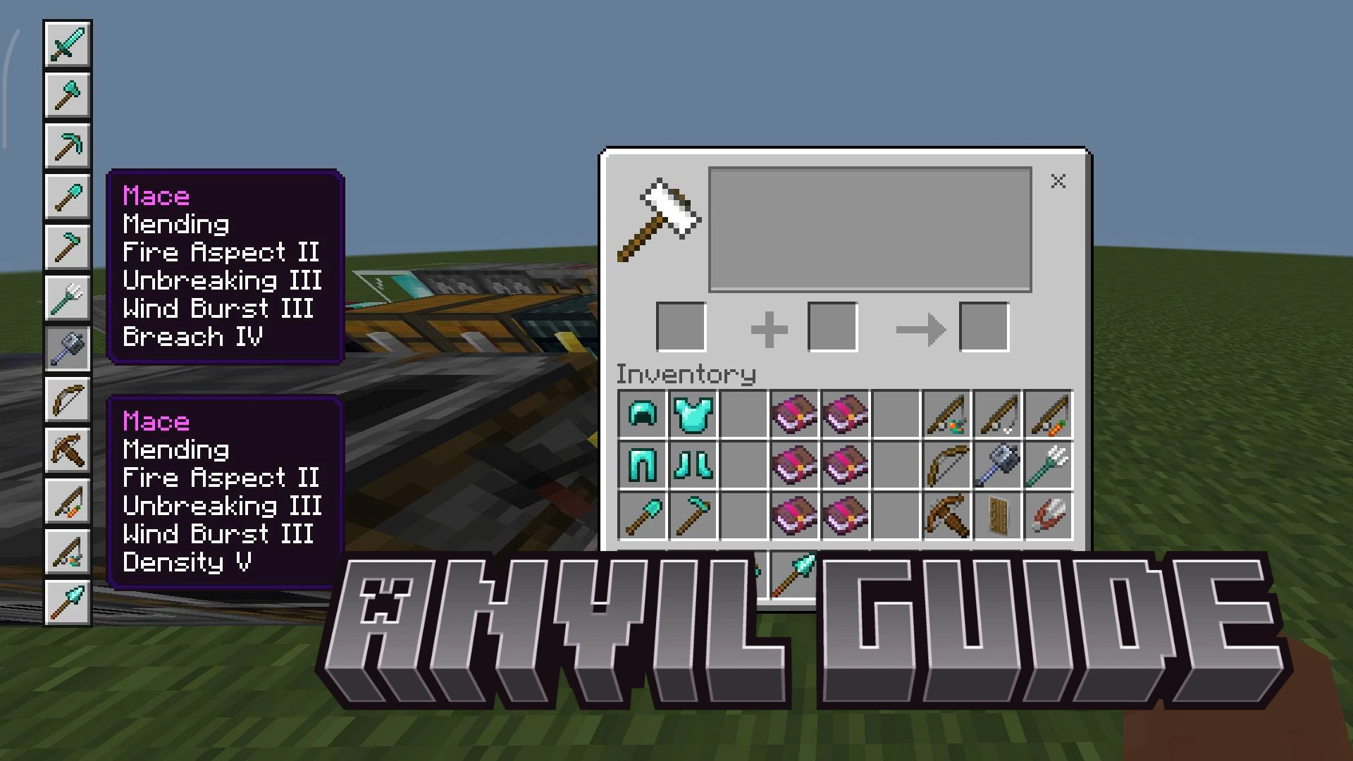 Anvil Guide Texture Pack (26.x, 1.21) – MCPE/Bedrock