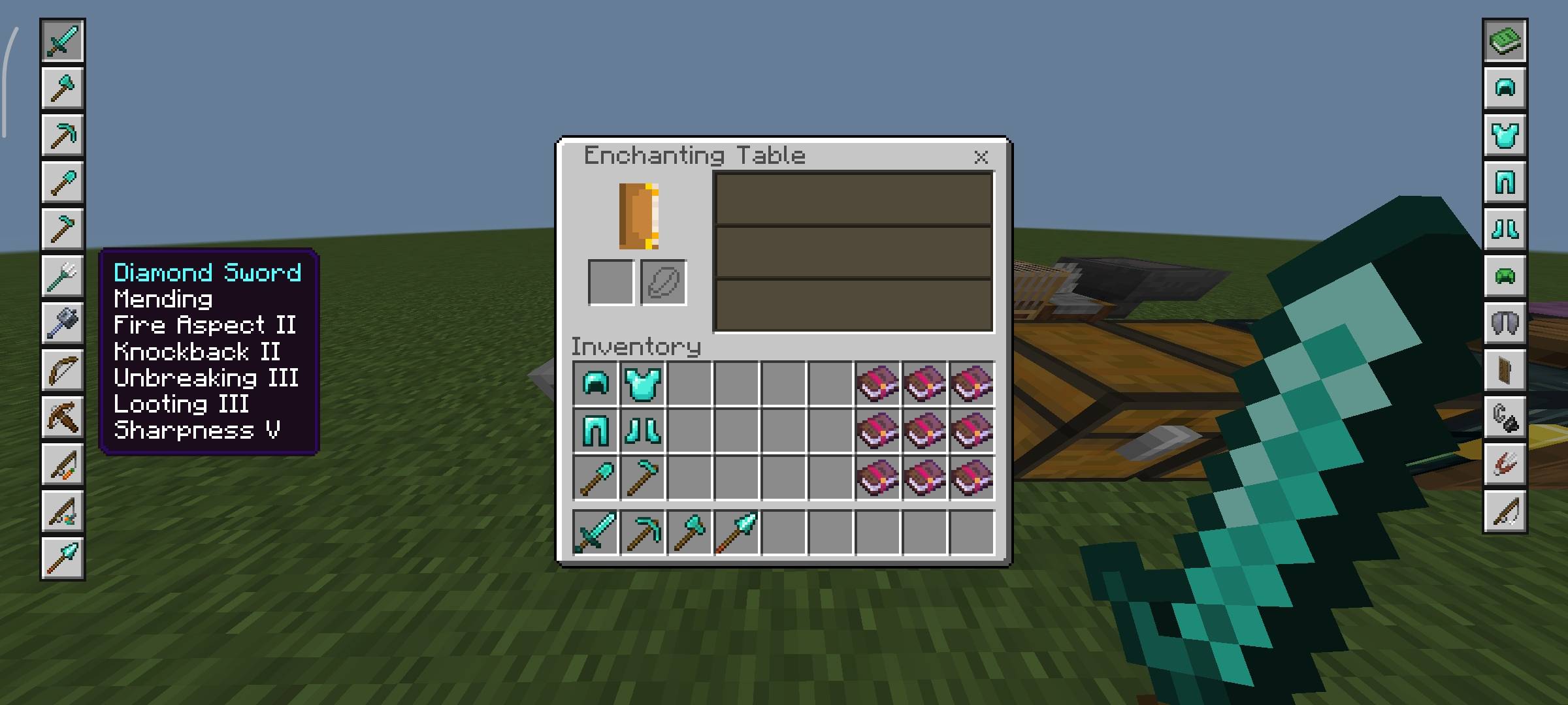 Enchanting Table Guide Texture Pack (26.x, 1.21) – MCPE/Bedrock — screenshot 1