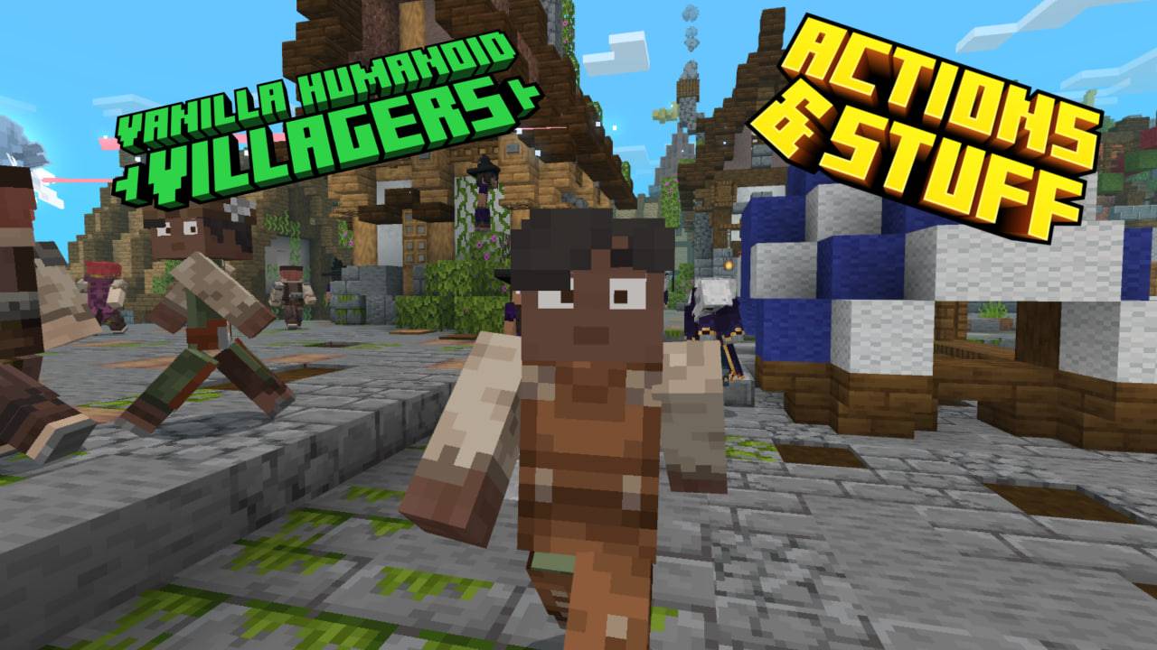 Vanilla Humanoid Villagers Texture Pack (26.x, 1.21) – MCPE/Bedrock