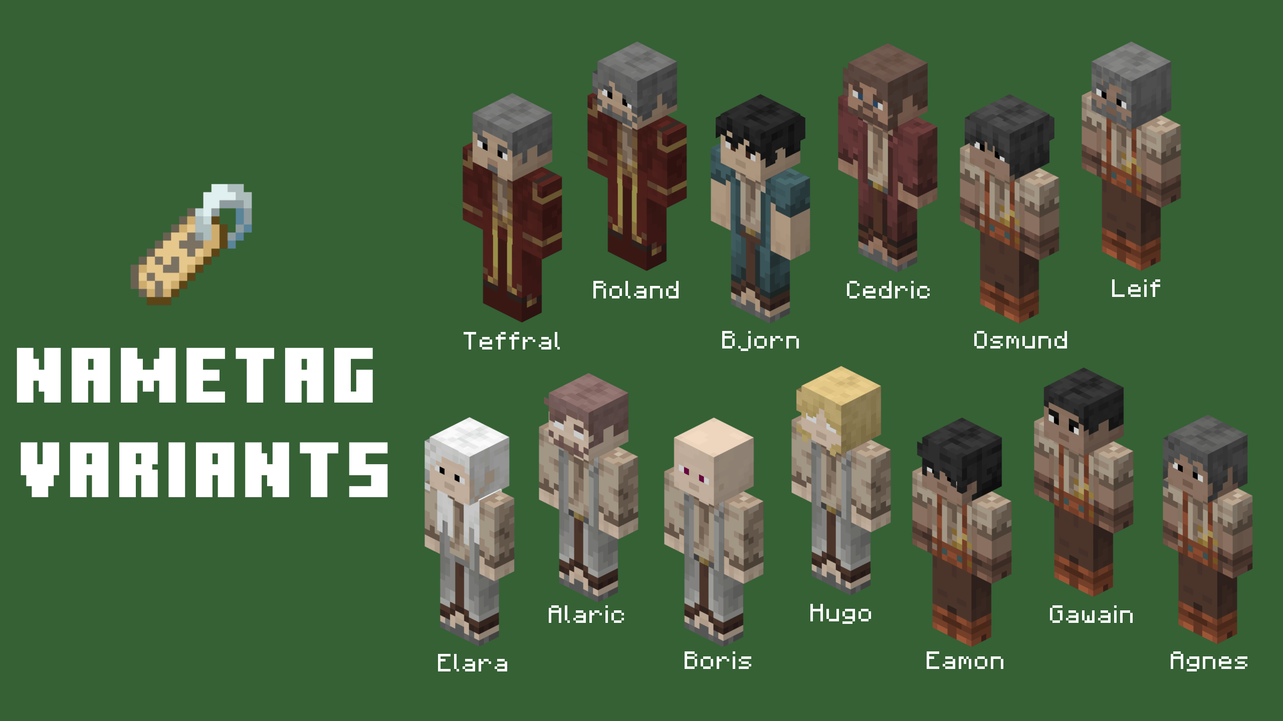 Vanilla Humanoid Villagers Texture Pack (26.x, 1.21) – MCPE/Bedrock — screenshot 1