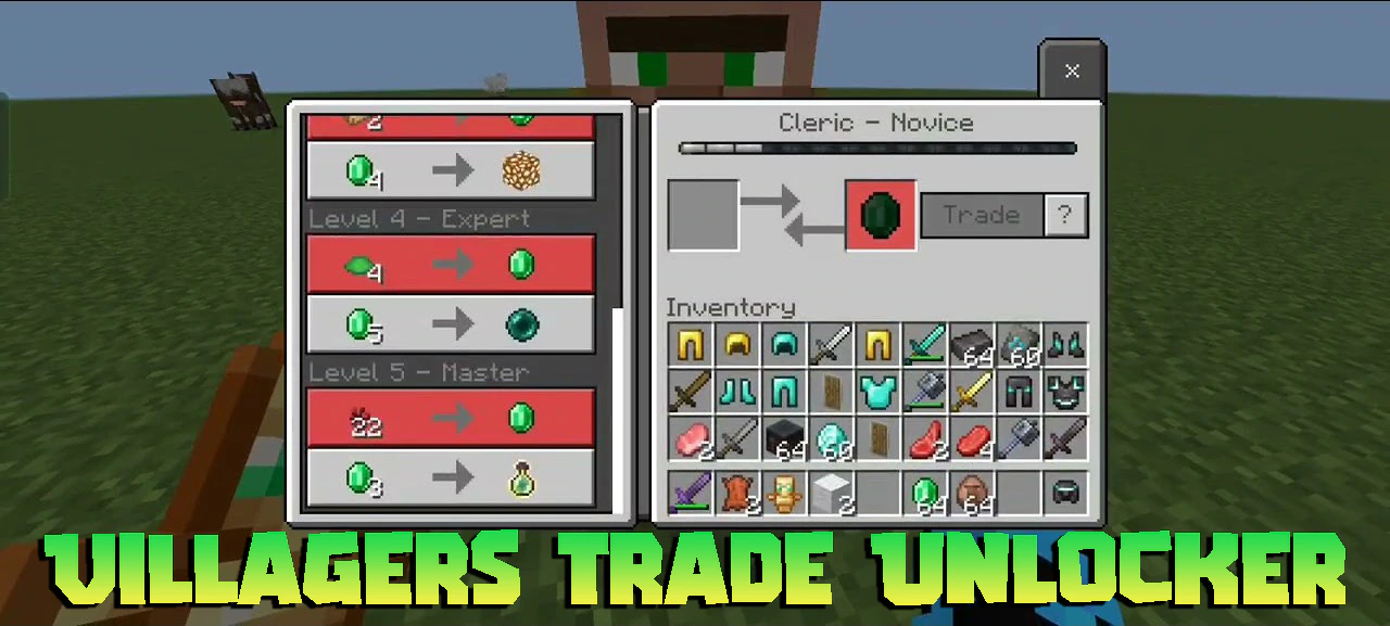 Villagers Trade Unlocker Pack (26.x, 1.21) – MCPE/Bedrock